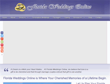 Tablet Screenshot of floridaweddingsonline.com